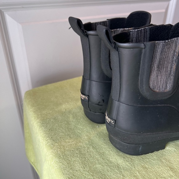 Sperry Walker Steam black rain boots. Size 7 - Picture 3 of 15